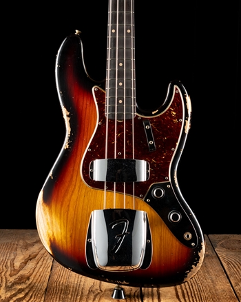 Fender Custom Shop 1961 Heavy Relic Jazz Bass - 3-Color Sunburst