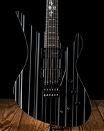 Schecter Synyster Gates Custom-S - Black with Silver Pin Stripes