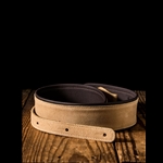 LM Products PM-8 - 2.5" Suede Leather Guitar Strap - Tan