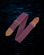 Levy's 2" Textures Series Waxed Canvas Guitar Strap - Burgundy