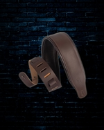 Levy's 3" Classic Series Top Grain Leather Guitar Strap - Dark Brown