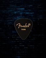 Fender 351 Shape Classic Celluloid Thin Guitar Picks (12 Pack) - Black