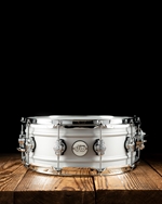 DW 5.5"x14" Design Series Matte Aluminum Chrome Snare Drum