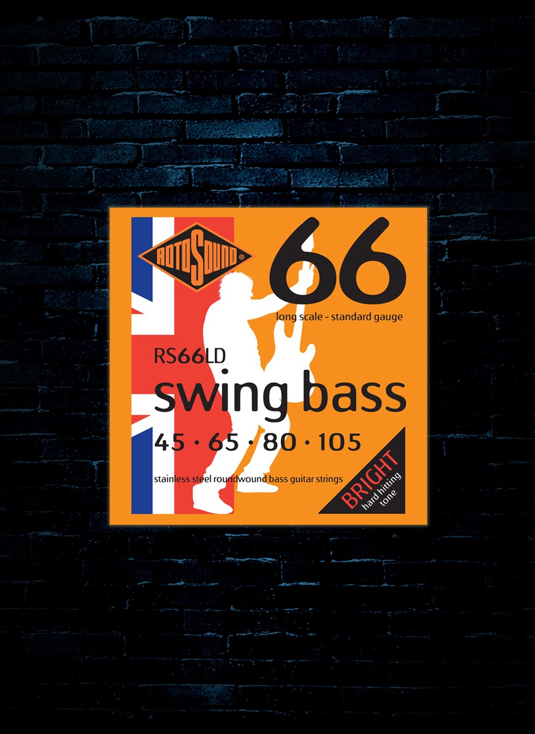 Rotosound RS66LD Swing Bass 66 Stainless Steel Bass Strings - (45-105)