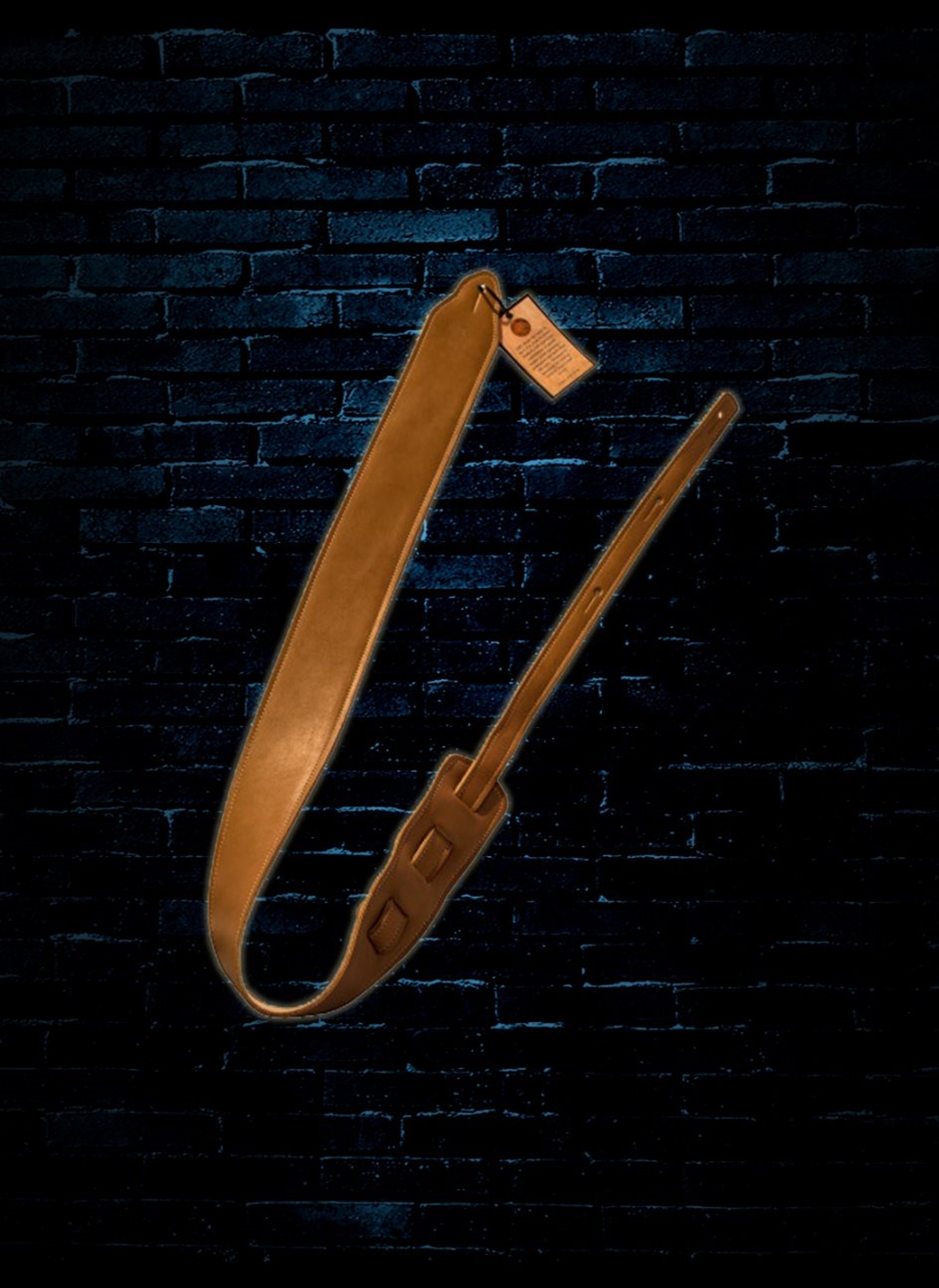 long hollow leather guitar strap