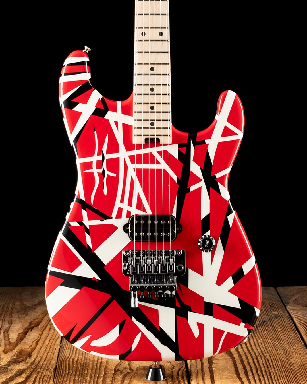 EVH Striped Series - Red with Black Stripes