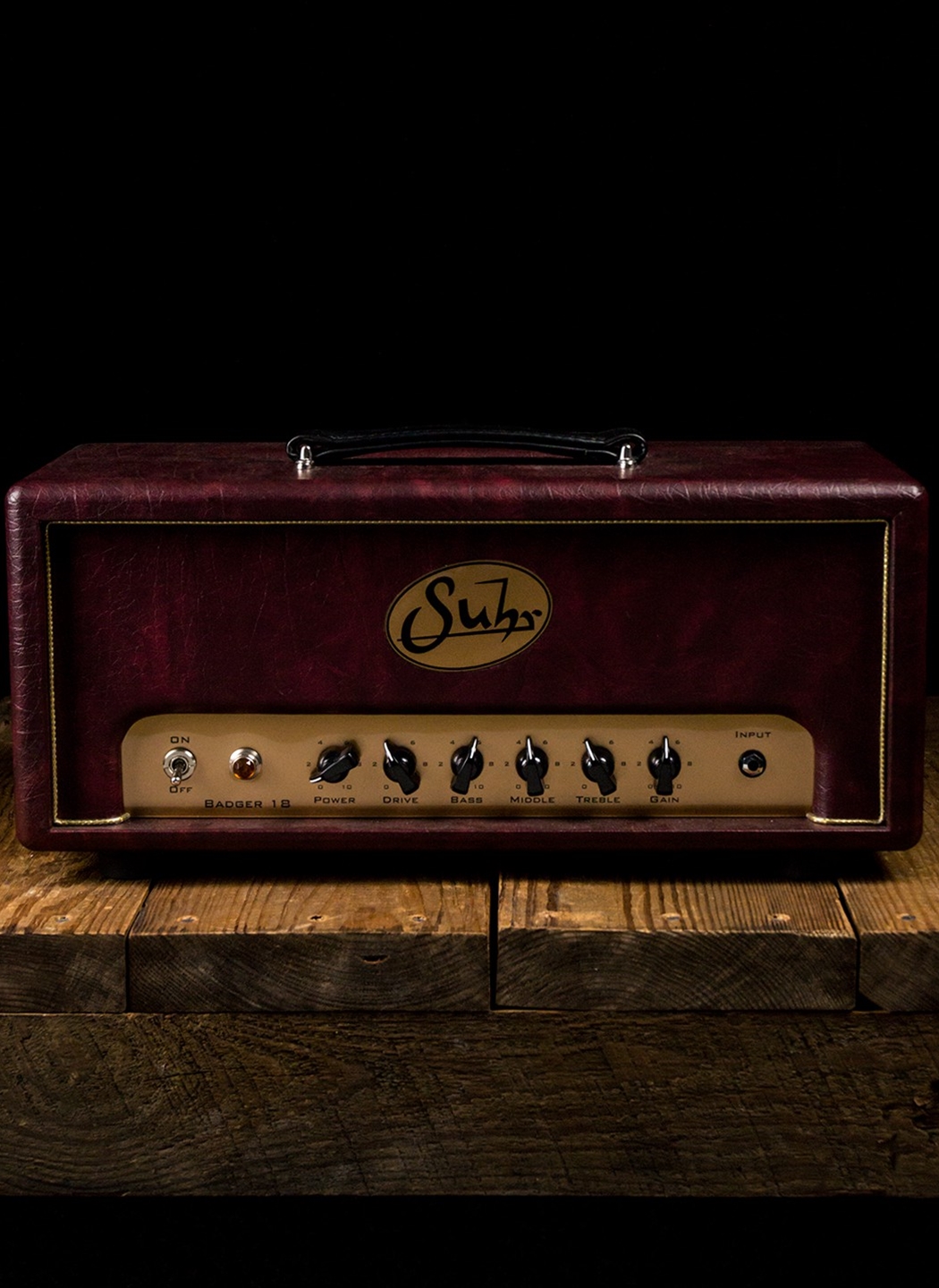 Suhr Badger 18 - 18 Watt Guitar Head - Burgundy | NStuffmusic.com