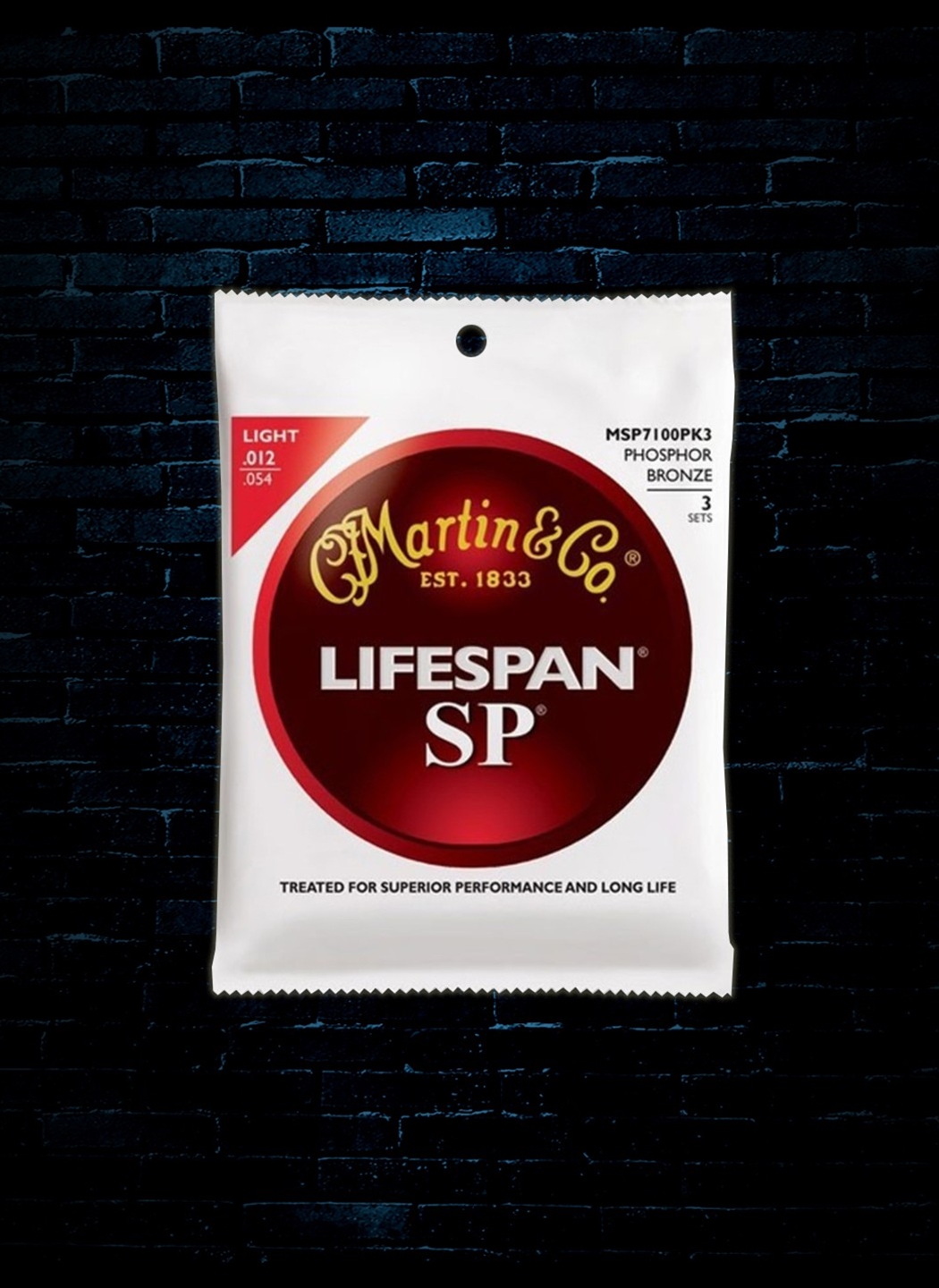 Martin MSP7100 SP Lifespan 92 8 Phosphor Bronze 3 Pack Light