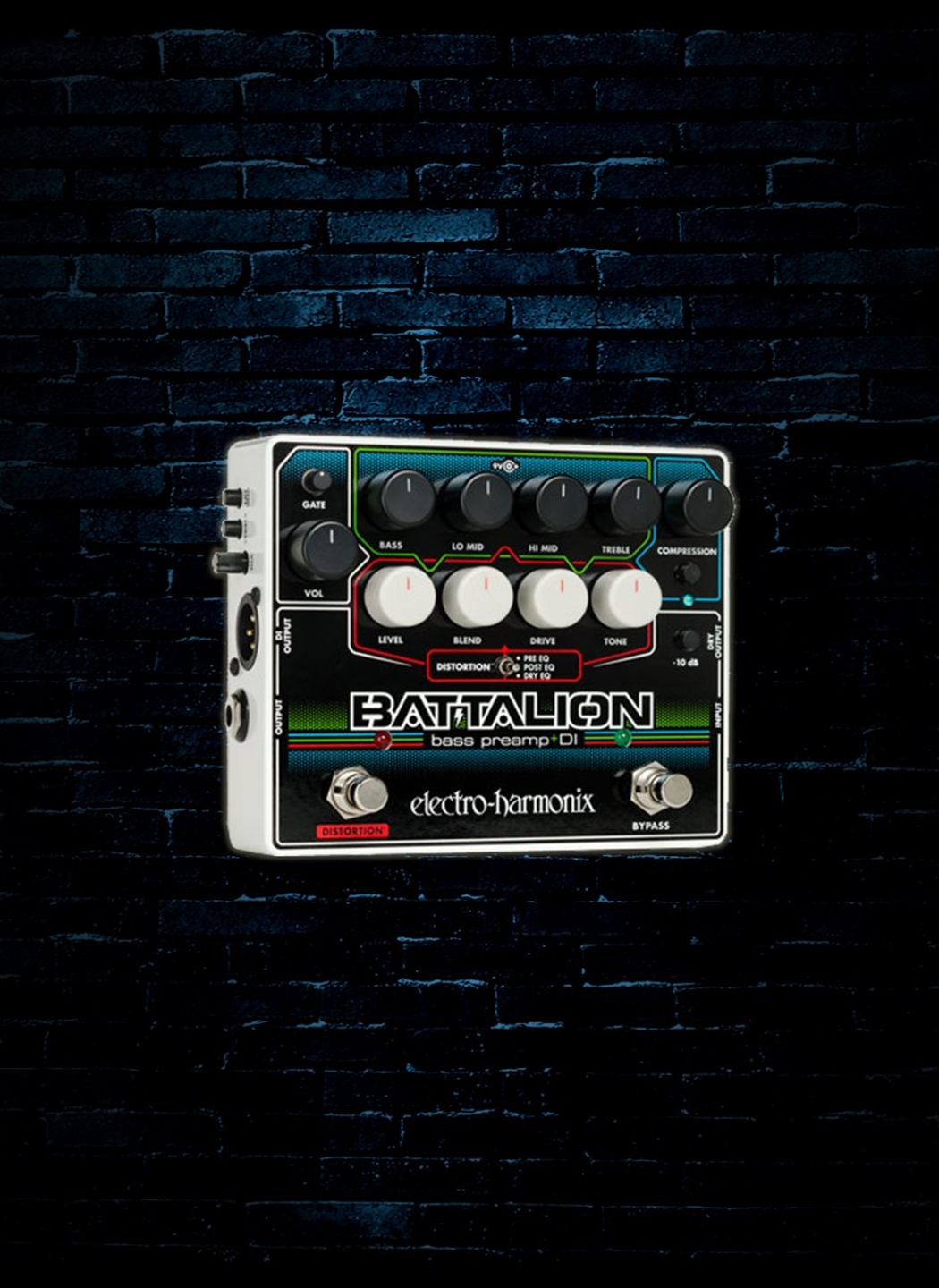 Electro-Harmonix Battalion Bass Preamp and DI Pedal