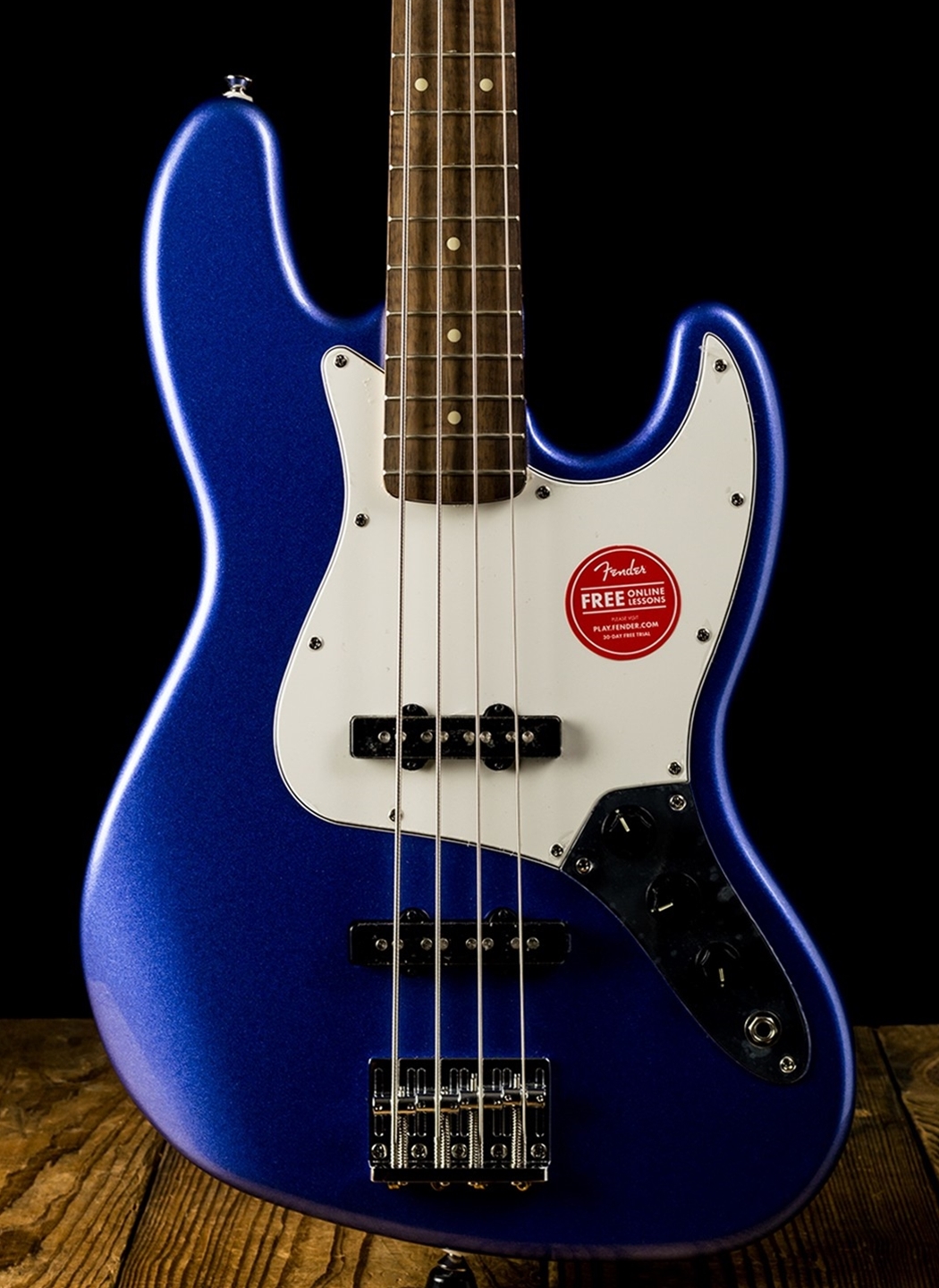 Squier contemporary jazz bass deals ocean blue metallic