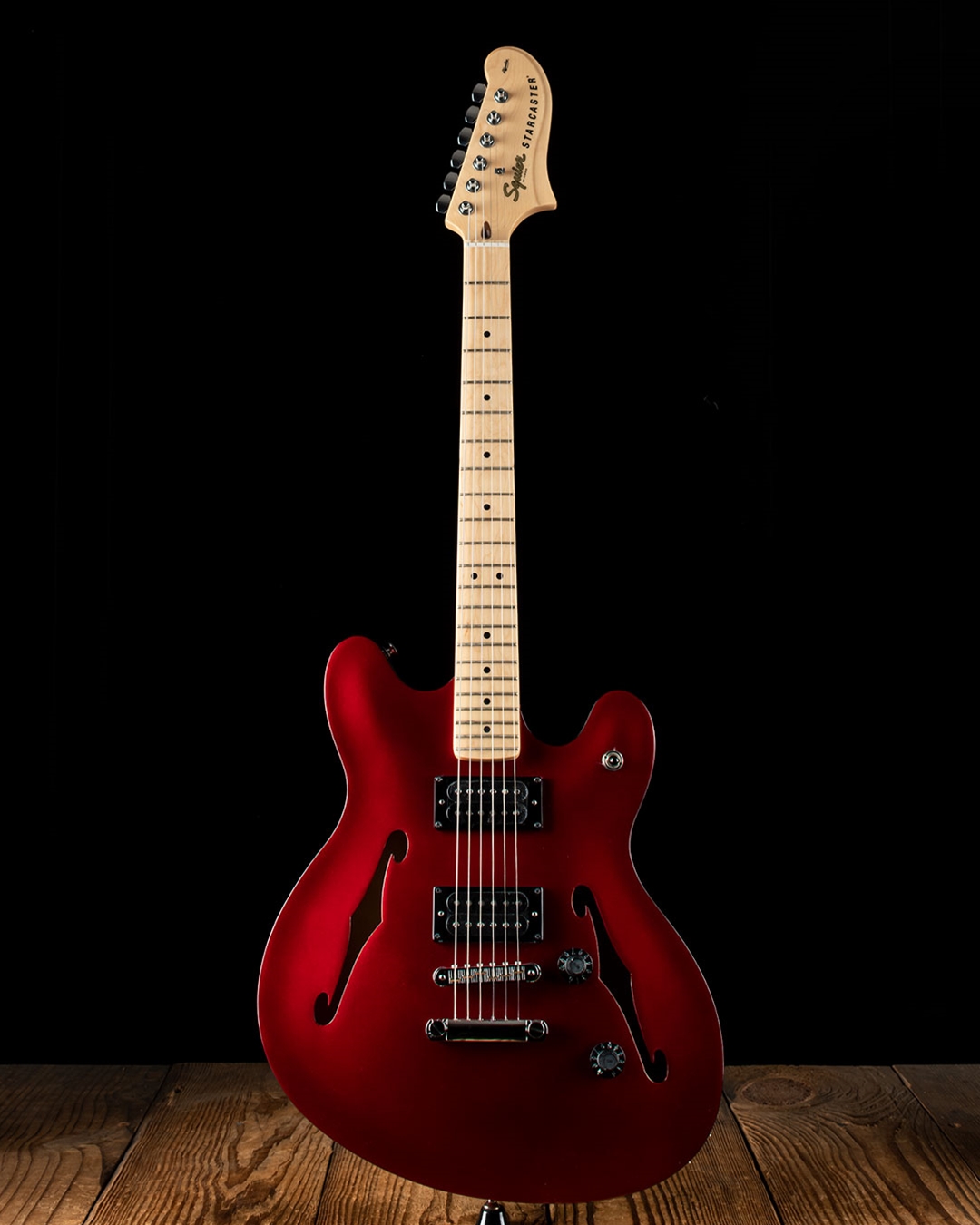 squier affinity starcaster candy apple red