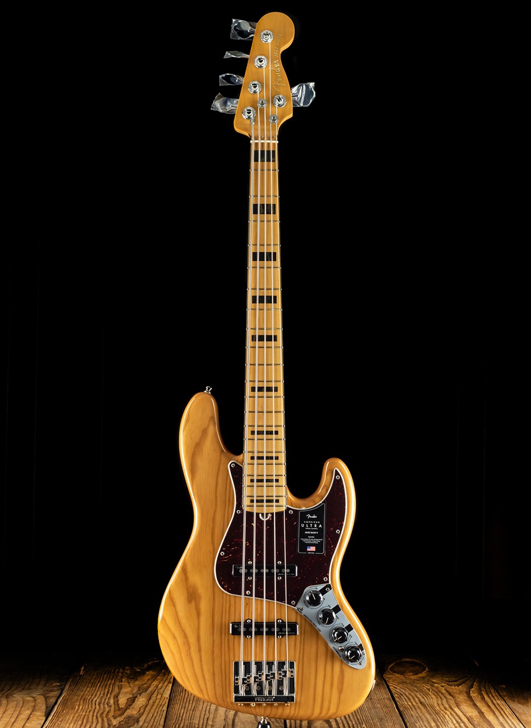 fender american ultra jazz bass v mn aged natural