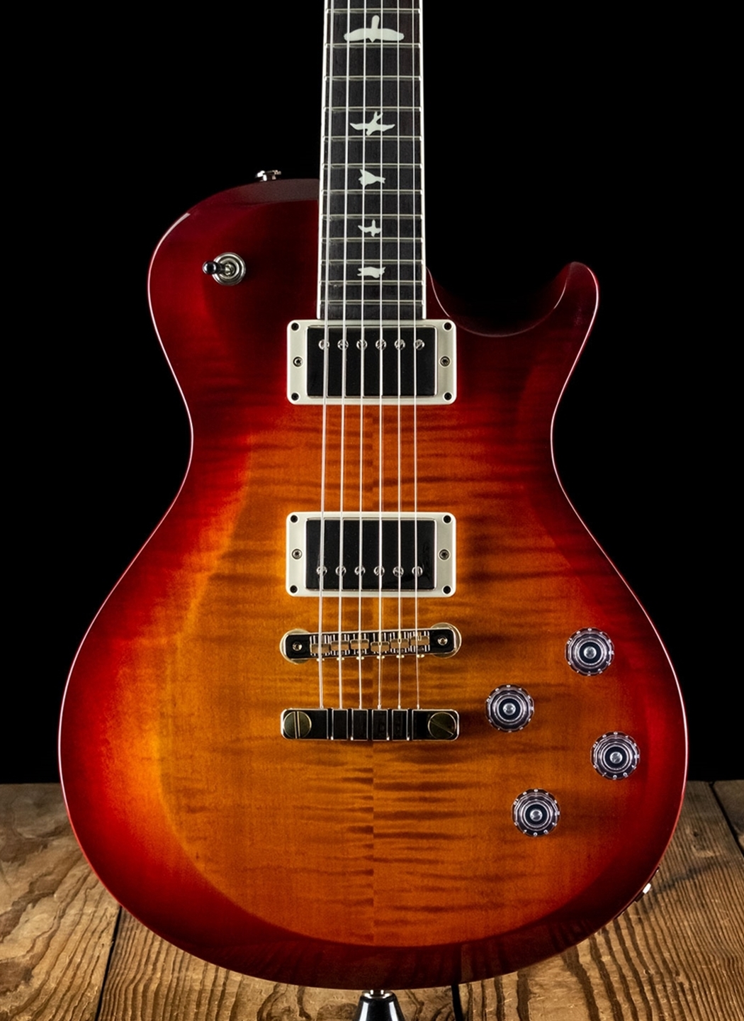 prs s2 singlecut dark cherry sunburst