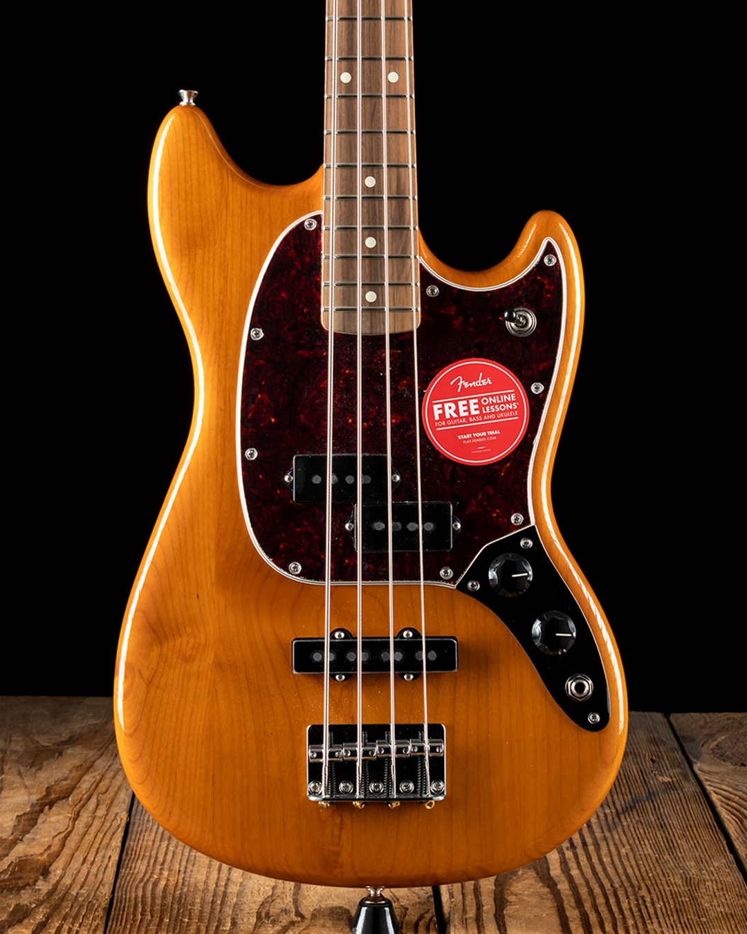 Mustang　Bass　Player　Fender　Natural　PJ　Aged