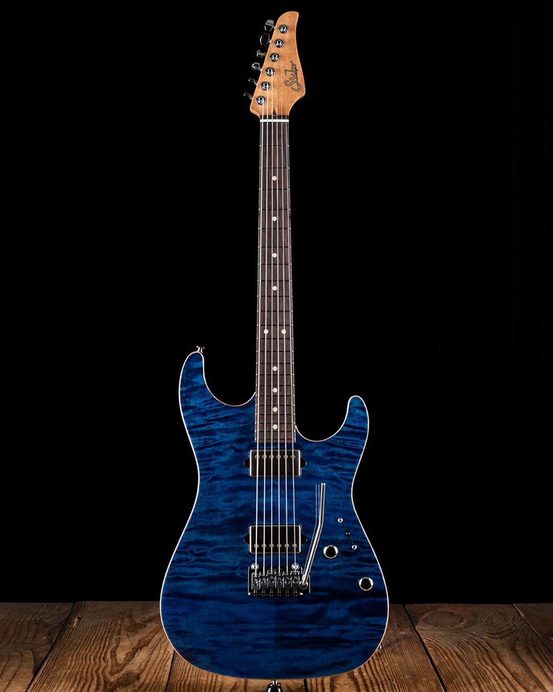 Suhr Standard Custom Quilt Maple/Genuine Mahogany - Trans Whale Blue