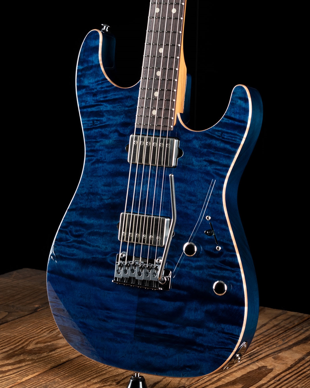 Suhr Standard Custom Quilt Maple/Genuine Mahogany - Trans Whale Blue