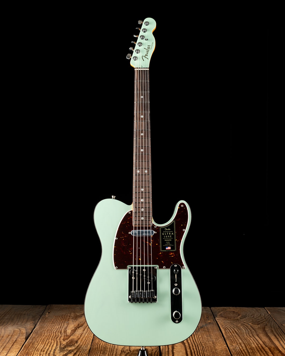 Fender American Ultra Luxe Telecaster - Transparent Surf Green