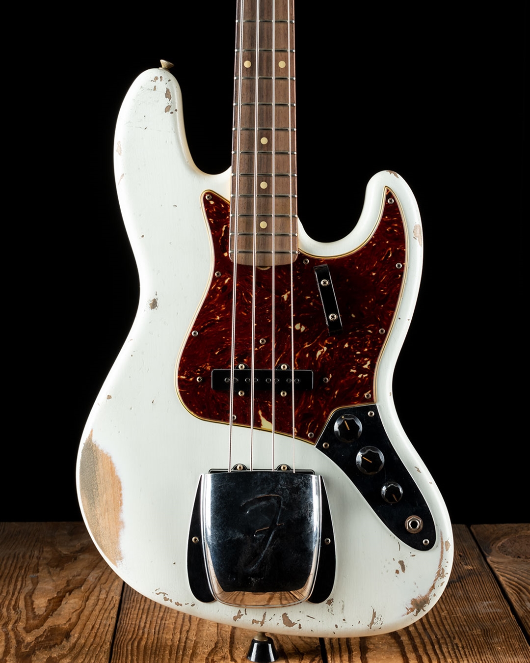 Fender Custom Shop 1961 Heavy Relic Jazz Bass - Aged Olympic White