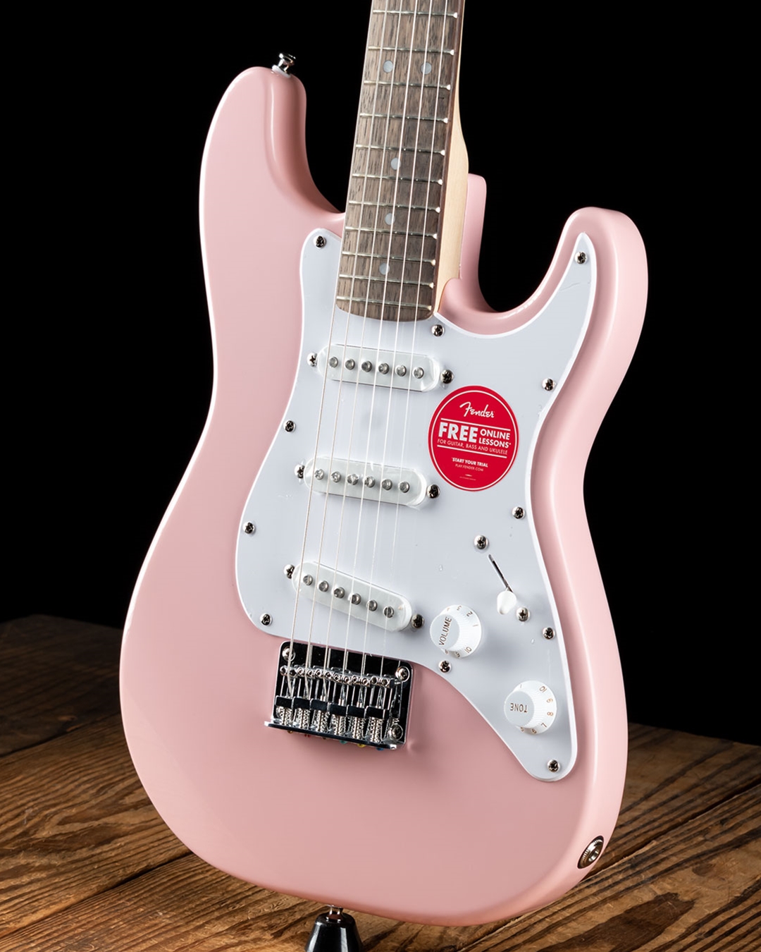 SQUIER MINI STRAT V2 - shell pink Guitare électrique enfant Squier