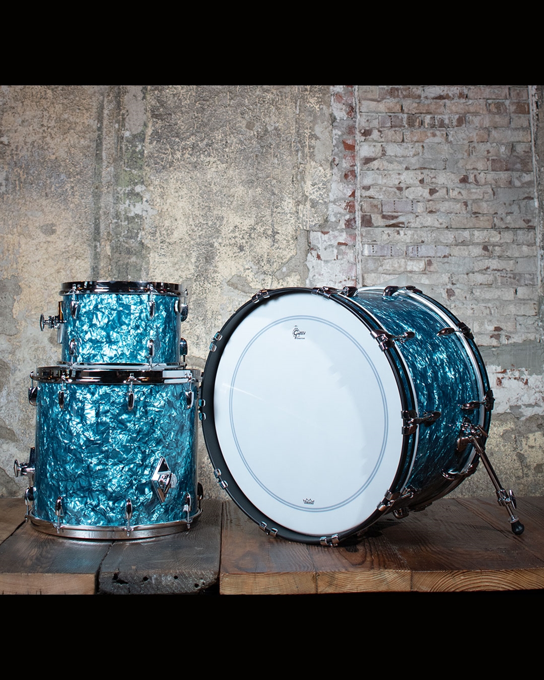 Gretsch Broadkaster 3-Piece Drum Set - Turquoise Pearl