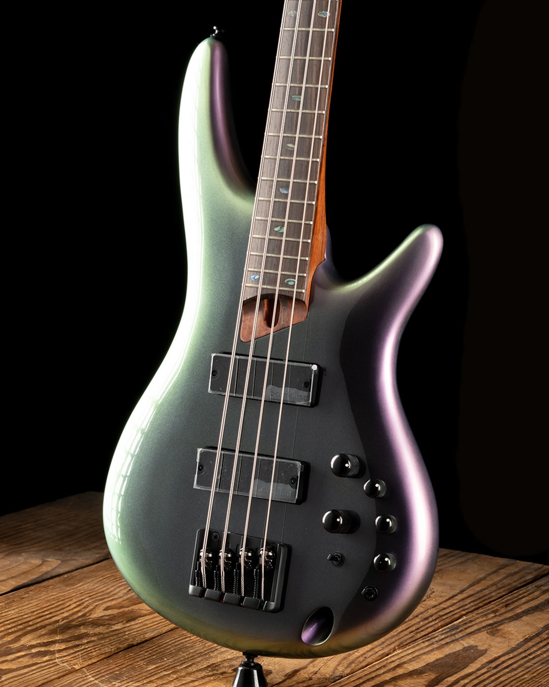 Ibanez SR500E - Black Aurora Burst Gloss