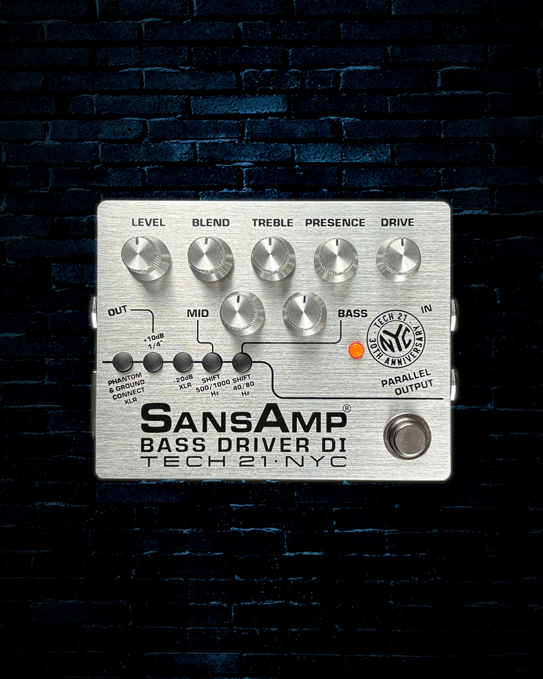 Tech 21 30th Anniversary Limited Edition SansAmp Bass Driver DI Pedal