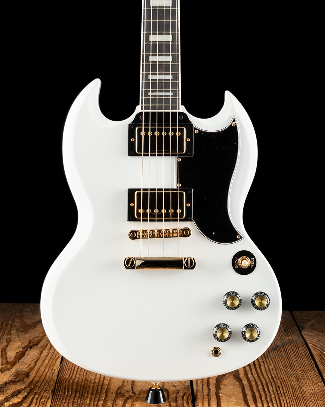 素敵な Custom SG Epiphone - White Alpine ギター