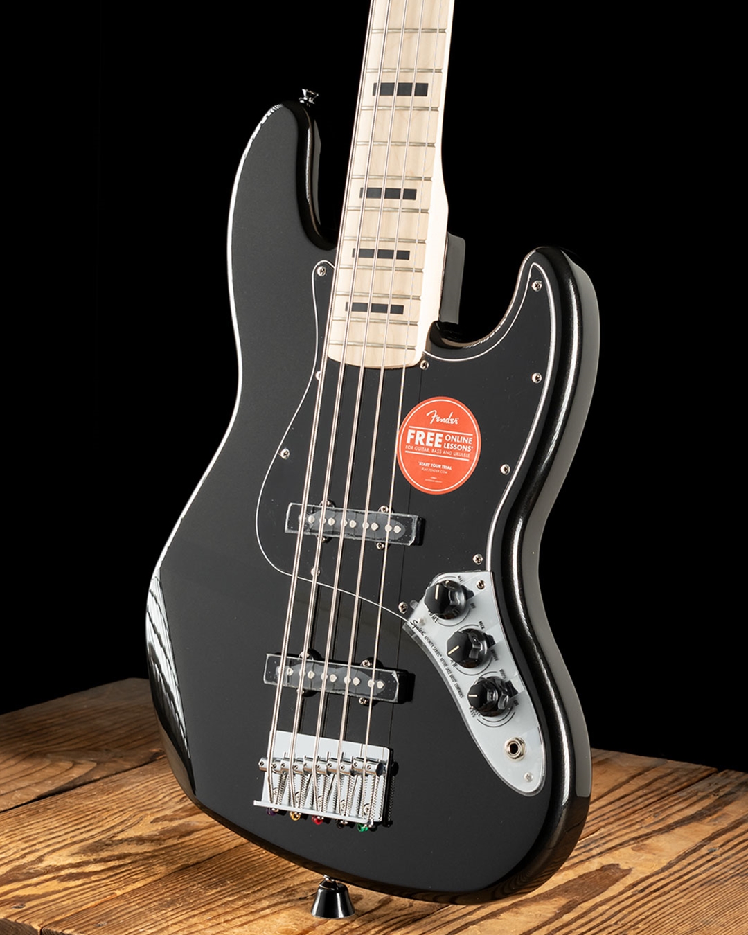 Squier Affinity Series Active Jazz Bass V - Black Metallic