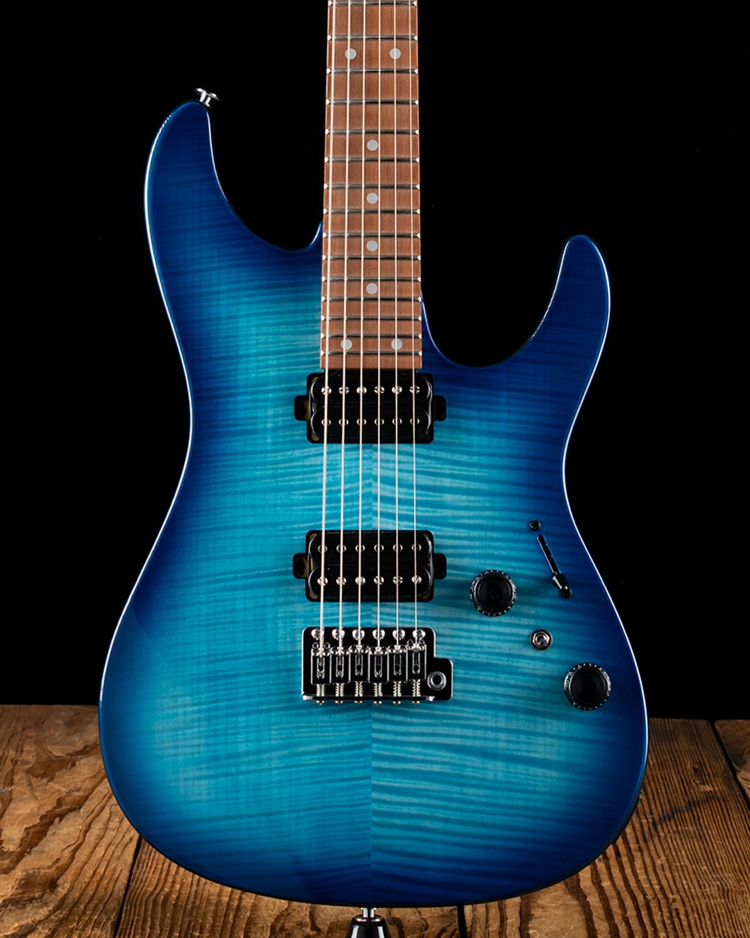 Ibanez AZ24S1F AZ Standard - Transparent Turquoise Burst