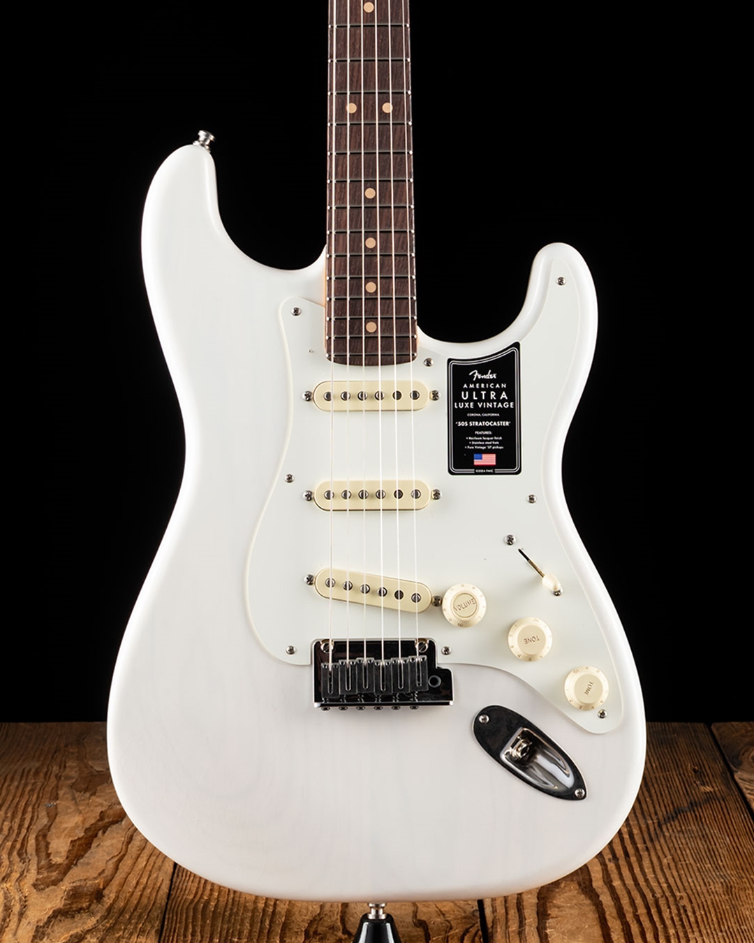 Fender American Ultra Luxe '50s Stratocaster - White Blonde