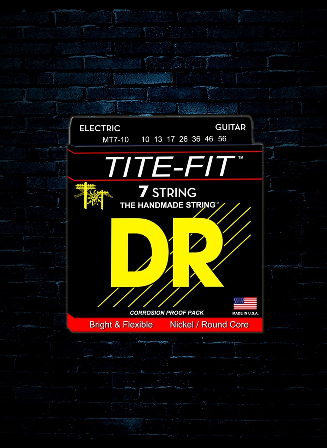 DR Strings MT7 10 Tite Fit Nickel Plated Electric Strings 7