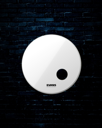 Evans BD22RSW - 22" EQ3 Smooth White Ported Resonant Bass Drumhead