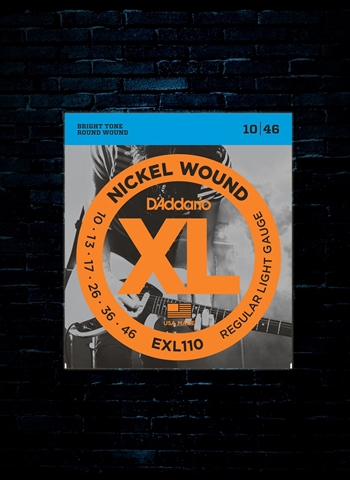 D'Addario EXL110 XL Nickel Wound Electric Strings - Light (10-46)