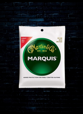 Martin M1100 Marquis 80/20 Bronze Acoustic Strings - Light (12-54)