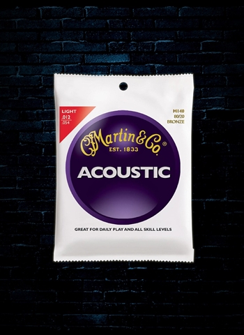 Martin M140 Traditional 80/20 Bronze Acoustic Strings - Light (12-54)