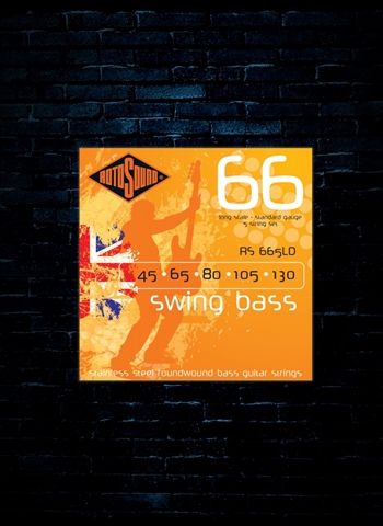 Rotosound RS665LD Swing Bass 66 Stainless Steel Bass Strings - 5-String (45-130)