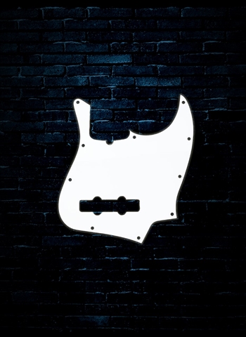 Fender 10-Hole Contemporary Jazz Bass Pickguard - White