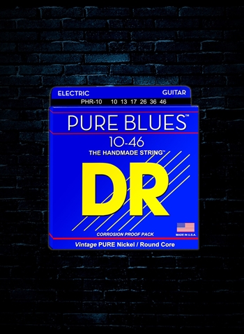 DR PHR-10 Pure Blues Electric Strings - Medium (10-46)