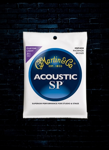 Martin MSP4050 92/8 Bronze Phosphor SP Acoustic Strings - Custom Light (11-52)
