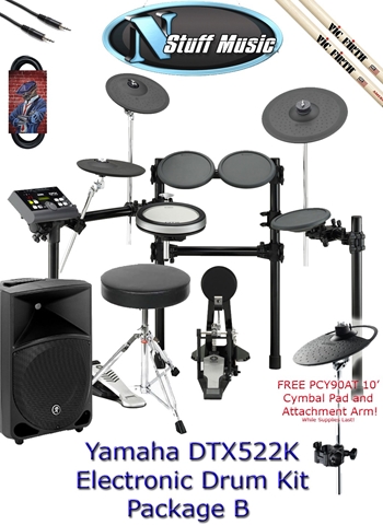Yamaha DTX522K Electronic Drum Kit Package B