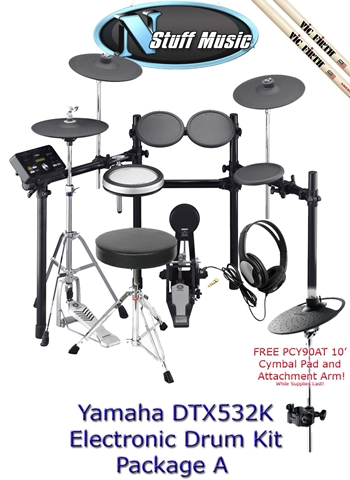 Yamaha DTX532K Electronic Drum Kit Package A