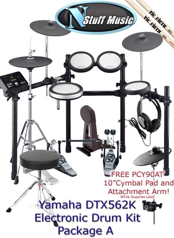 Yamaha DTX562K Electronic Drum Kit Package A