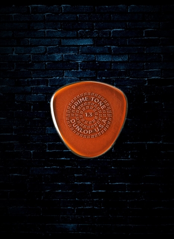 Dunlop 1.3mm Primetone Semi-Round Sculpted Plectra with Grip Guitar Pick (3 Pack)