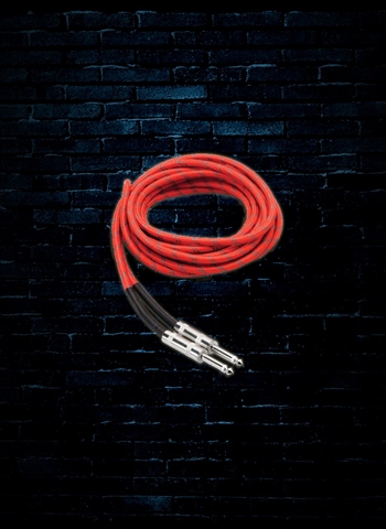 Hosa 3GT-18C3 - 18' Cloth Guitar Cable - Red/Green