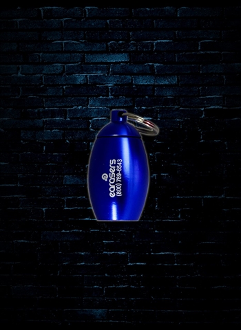 Earasers Waterproof Keychain Earplug Carrying Case - Blue