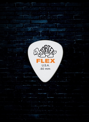Dunlop 428 - .60mm Tortex Flex Standard Guitar Pick (72 Pack)