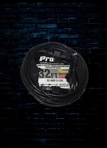 Pro X XC-MEP12-326 - 32' 6 Outlet 12/3 Extension Cord