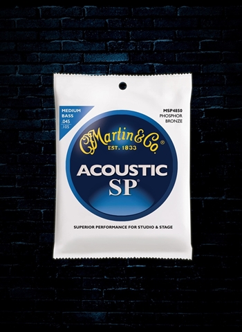 Martin MSP4850 92/8 Bronze Phosphor SP Acoustic Bass Strings - Medium (45-105)