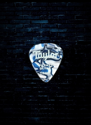 Taylor 1.0mm Premium DarkTone 351 Thermex Ultra Guitar Picks (6 Pack) - Blue Swirl