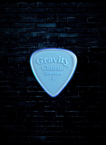 Gravity 2mm Classic Shape Standard Guitar Pick - Blue